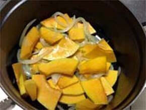 And fry lightly with the addition of squash