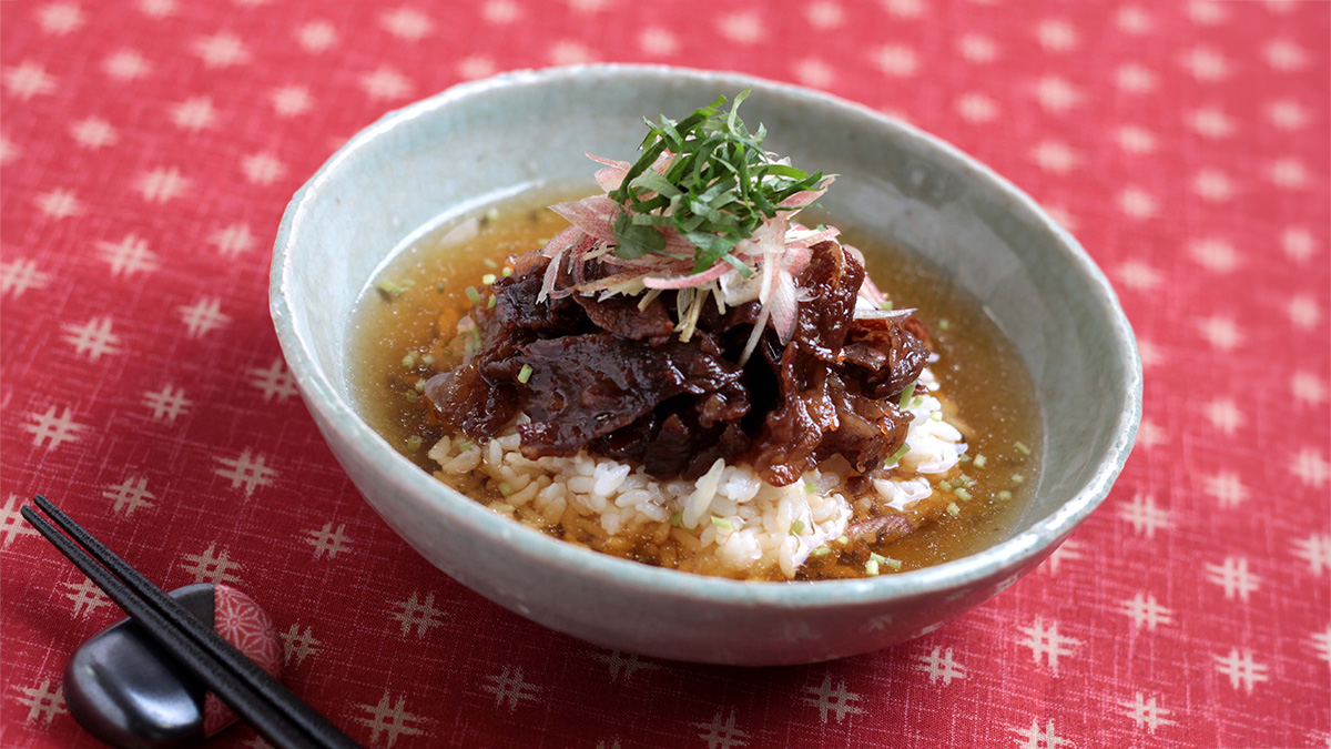 牛肉のしぐれ煮茶漬け