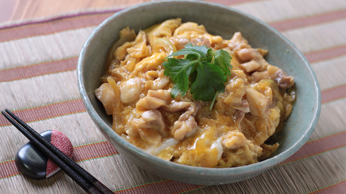 電子レンジで作る親子丼