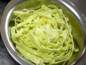 cut　cabbage